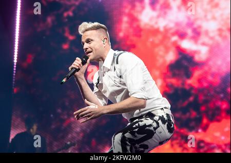 Glasgow, Scotland, 19th novembre 2022, Nicky Byrne of Westlife che si esibisce all'OVO Hydro di Glasgow il 19th novembre 2022Credit: Glasgow Green in inverno Credit: Glasgow Green in inverno/Alamy Live News Foto Stock