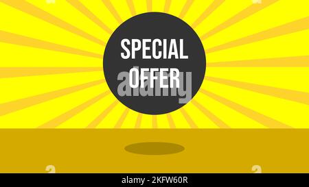 Offerta speciale, banner per promozioni e offerte Illustrazione Vettoriale