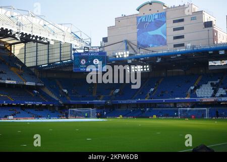 Londra, Regno Unito. 20th Nov 2022. Londra, 20th 2022 novembre: Stamford Bridge durante la partita della Super League delle donne fa di Barclays tra Chelsea e Tottenham Hotspur a Stamford Bridge, Londra, Inghilterra. (Pedro Soares/SPP) Credit: SPP Sport Press Photo. /Alamy Live News Foto Stock