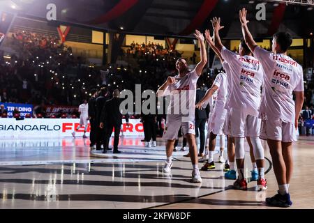 Giancarlo Ferrero #21 di Pallacanestro Varese OpenJobMetis durante il LBA Lega Basket Un gioco regolare di Stagione 2022/23 tra OpenJobMetis Varese e um Foto Stock