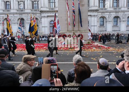 Cenotaph, Whitehall, Londra, Regno Unito. 20th Nov 2022. Cerimonia annuale di commemorazione dell'Associazione Ebraica dei militari e delle Donne al Cenotaph, Londra. Credit: Matthew Chattle/Alamy Live News Foto Stock