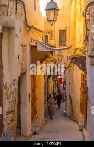 Fez in Marocco, famosa per la sua antica medina Foto Stock