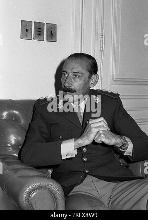 Jorge Rafael Videla, argentino, militare, generale, giunta militare, Proceso de Reorganización Nacional, colpo di Stato, presidente (1976-1981), Buenos Aires, Argentina Foto Stock