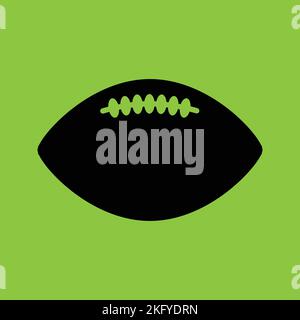 Icona della palla da calcio americana. Concetto sportivo. Illustrazione vettoriale Illustrazione Vettoriale