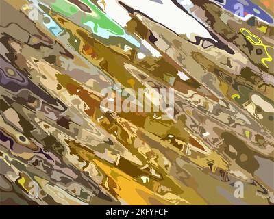 Dorati e colorati schizzi diagonali per vacanze o eventi. Sfondo strutturato per concetti aziendali o ecologici, sfondi, moda, interni Foto Stock