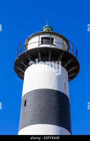 Southsea Castle Lighthouse, Portsmouth, Hampshire, Inghilterra, Regno Unito Foto Stock