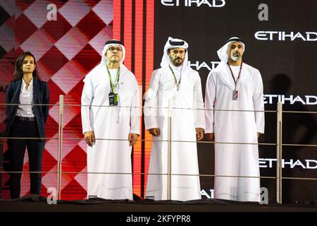 BEN SULAYEM Mohammed (emirati arabi Uniti), presidente della FIA, ritratto durante il Gran Premio di Formula 1 Etihad Airways Abu Dhabi 2022, 22nd° round del Campionato del mondo FIA di Formula uno 2022 dal 18 al 20 novembre 2022 sul circuito di Yas Marina, a Yas Island, Abu Dhabi - Foto: Florent Gooden / DPPI/DPPI/LiveMedia Foto Stock