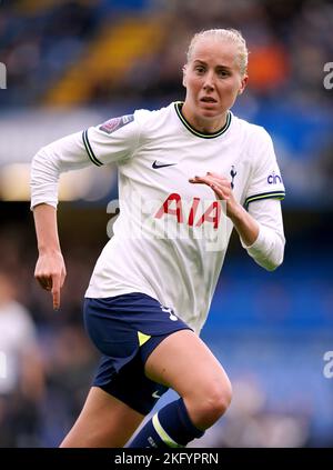 Tottenham Hotspur's Eveliina Summanen durante la Barclay Women's Super League Match a Stamford Bridge, Londra. Data immagine: Domenica 20 novembre 2022. Foto Stock