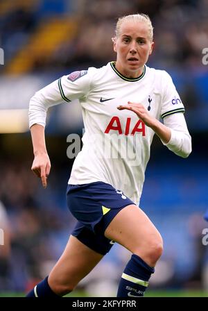 Tottenham Hotspur's Eveliina Summanen durante la Barclay Women's Super League Match a Stamford Bridge, Londra. Data immagine: Domenica 20 novembre 2022. Foto Stock