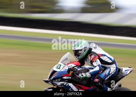 Phillip Island, Australia, 20 novembre 2022. Eugene Laverty d'Irlanda su Bonovo MGM Racing BMW durante il Campionato Mondiale Superbike FIM 2022 al Phillip Island Circuit il 20 novembre 2022 a Phillip Island, Australia. Credit: Dave Hewison/Speed Media/Alamy Live News Foto Stock