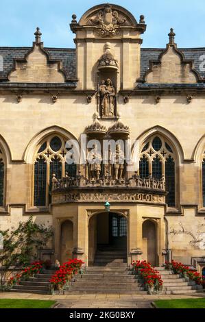 Oriel College, Oxford University, Inghilterra Foto Stock