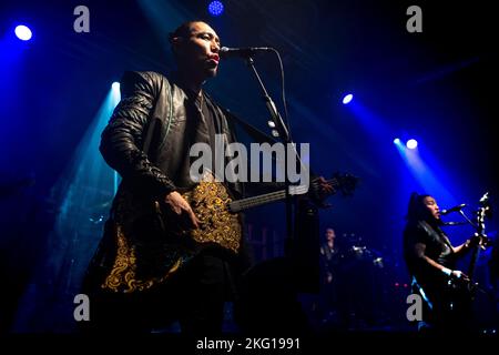 Milano, Italia. 13th Nov 2022. Concerto dal vivo Hu ad Alcatraz a Milano Novembre 13 2022 - Tour del tuono Nero (Foto di Andrea Ripamonti/NurPhoto) Credit: NurPhoto/Alamy Live News Foto Stock