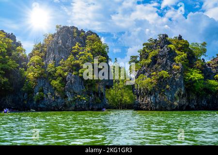 Ko Thalu Ok, Krasom, Takua Thung, Ao Phang-nga Parco Nazionale, Thailandia Foto Stock