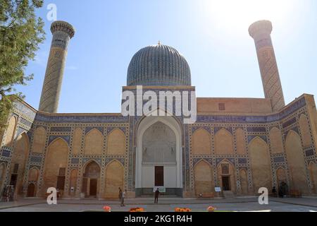 Muhammad Sultan Mausoleo, Guri Amir, Samarcanda, Provincia di Samarcanda, Uzbekistan, Asia centrale Foto Stock