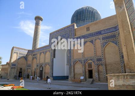 Muhammad Sultan Mausoleo, Guri Amir, Samarcanda, Provincia di Samarcanda, Uzbekistan, Asia centrale Foto Stock