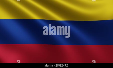 Bandiera della Colombia con stemma, 90 x 150 cm