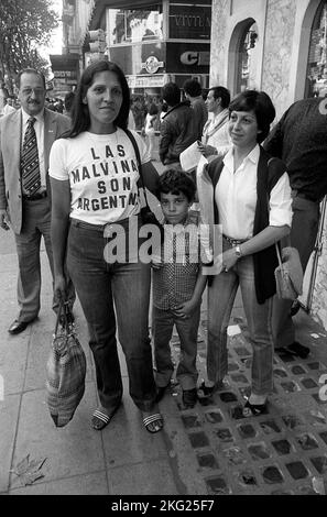 L'Argentina occupa le isole Falkland (Malvinas) il 2nd aprile 1982 Foto Stock