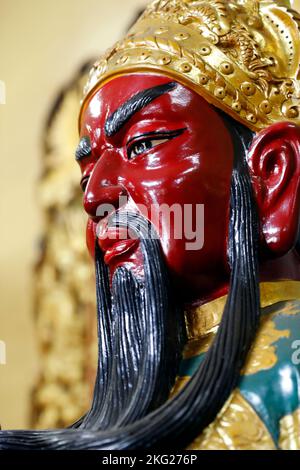 Quan De Mieu taoist tempio. Quan Thanh De qua ( Guan Yu ). Tan Chau. Vietnam. Foto Stock