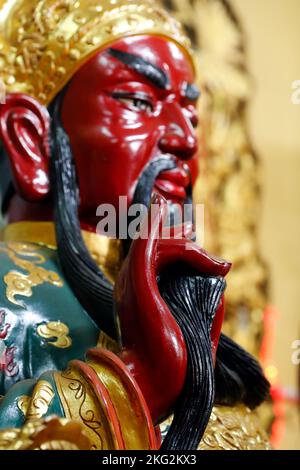 Quan De Mieu taoist tempio. Quan Thanh De qua ( Guan Yu ). Tan Chau. Vietnam. Foto Stock