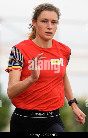 Belga Helena Ponette foto in azione durante un campo di addestramento organizzato dal Comitato Olimpico Belga BOIC-COIB a Belek Turchia, lunedì 21 novembre 2022. La tappa si svolge dal 12 al 27 novembre. FOTO DI BELGA LAURIE DIEFFEMBACQ Foto Stock