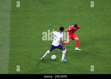 Doha, Qatar. Partita della Coppa del mondo FIFA 3 Inghilterra vs Iran. 21st Nov 2022. Credit: Fabideciria/Alamy Live News Foto Stock