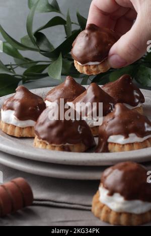 caramelle al cioccolato, morbide e deliziose Foto Stock