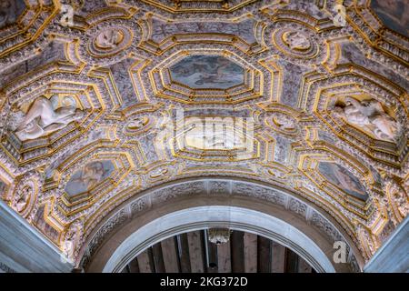 Scala dorata di Palazzo Ducale a Venezia Foto Stock