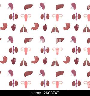 Schema di medicina degli organi sani Foto Stock