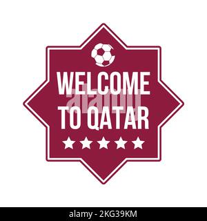 Icona del simbolo del Qatar Foto Stock