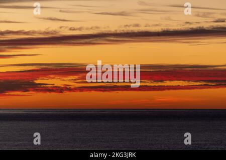 Alba a Port la Seyne-sur-Mer, Tolone Francia Foto Stock