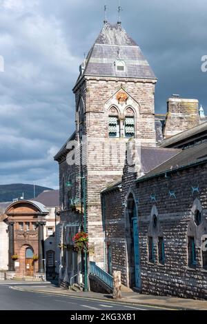 Municipio di Ruthin, Market Street, Ruthin, Denbighshire, Galles, REGNO UNITO Foto Stock