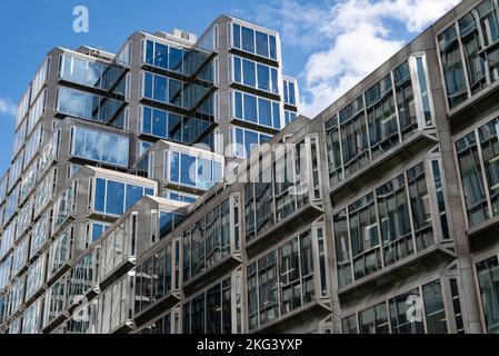 Il John Lewis Partnership Building a Victoria Street Foto Stock