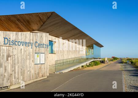 Rye East Sussex Rye Harbour Riserva Naturale Rye Harbour Discovery Centre Rye Harbour Rye Sussex Inghilterra UK GB Europa Foto Stock