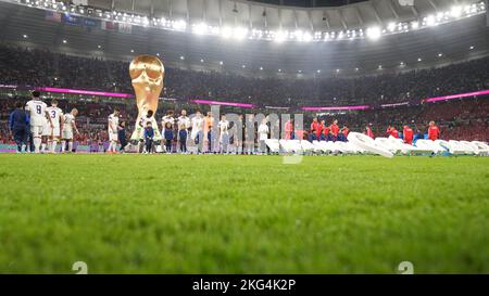 Doha, Qatar. 21st Nov 2022. USA durante il, Qatar. , . A Doha, Qatar. (Foto di Bagu Blanco/PRESSINPHOTO) Credit: PRESSINPHOTO SPORTS AGENCY/Alamy Live News Foto Stock