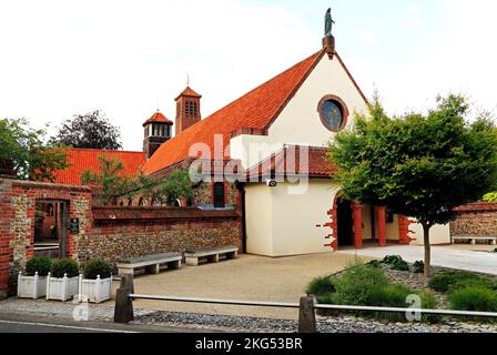 Santuario di nostra Signora di Walsingham, 20th ° secolo Chiesa Anglicana, Walsingham, Norfolk, Inghilterra, Regno Unito Foto Stock