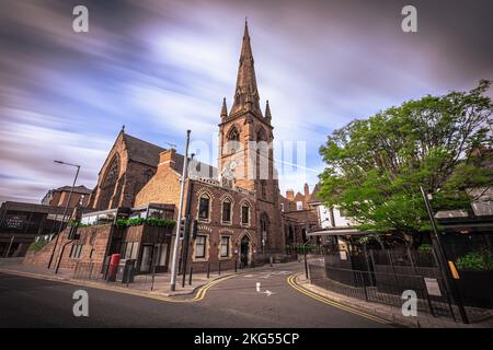 Chester - Maggio 25 2022: Città medievale di Chester, Inghilterra. Foto Stock