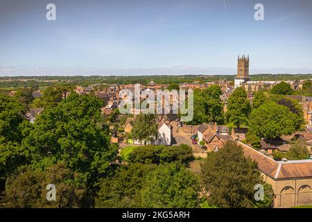 Warwick - Maggio 27 2022: Epico Castello di Warwick, Inghilterra. Foto Stock