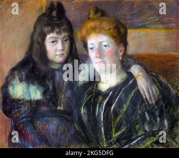 Madame Gaillard e sua figlia Marie-Thérèse (1899), Pittura di Mary Cassatt Foto Stock