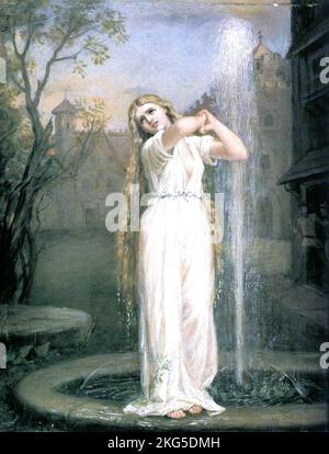 Undine 1872, Pittura di John William Waterhouse Foto Stock