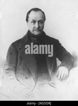 Auguste Comte, Isidore Marie Auguste Francesco Xavier Comte (1798 – 1857) filosofo e scrittore francese Foto Stock