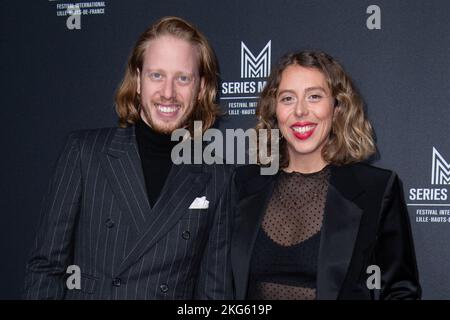 Venite a Levin e Marie Jardillier alla Series Mania's Photocall al Musee Des Arts Forains di Parigi, in Francia, il 21 novembre 2022. Foto di Aurore Marechal/ABACAPRESS.COM Foto Stock