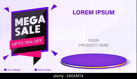 Un'offerta speciale con il 75% di sconto alla fine della stagione Illustrazione Vettoriale