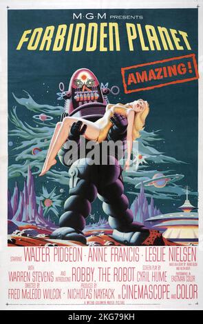 Proibented Planet anno : 1956 USA regista : Fred M. Wilcox poster americano Foto Stock