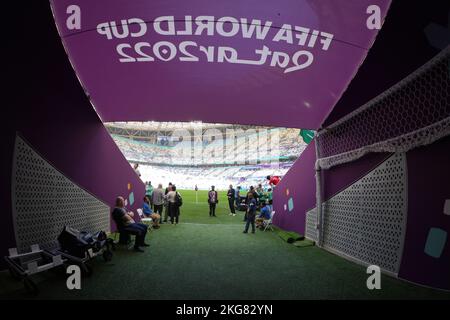 Lusail, Qatar. 22 Novembre 2022. Stadio di Lusail durante la partita di Coppa del mondo del Qatar 2022, gruppo C, data 1, tra Argentina e Arabia Saudita ha giocato al Lusail Stadium il 22 novembre 2022 a Lusail, Qatar. (Foto di Bagu Blanco / PRESSINPHOTO) Credit: PRESSINPHOTO SPORTS AGENCY/Alamy Live News Foto Stock