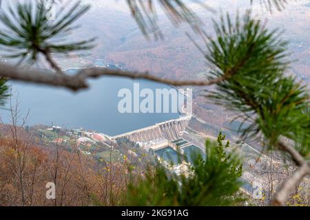 Centrale idroelettrica Perucac, Bajina Basta Foto Stock