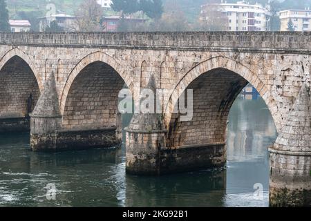 Ponte Mehmed Pasa Sokolovic, Visegrad Foto Stock