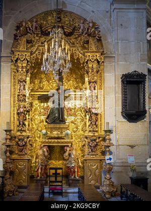 Pala d'altare di Igreja do Bom Jesus da Cruz, Barcelos Foto Stock