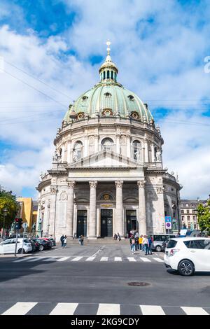 Copenaghen, Danimarca - 26 luglio 2022: Chiesa di Frederik (danese: Frederik Kirke). Foto Stock