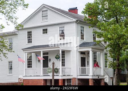 Portsmouth Virginia, storia coloniale, Olde Towne storico, il Patriot Inn, hotel hotel hotel alloggio motel motel, costruito nel 1784, i visitatori viaggiano a. Foto Stock