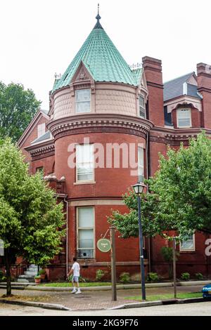 Portsmouth Virginia, storia coloniale, Olde Towne storico, North Street, costruito 1892 stile romanico Revival, i visitatori di viaggio tour turistico touri Foto Stock